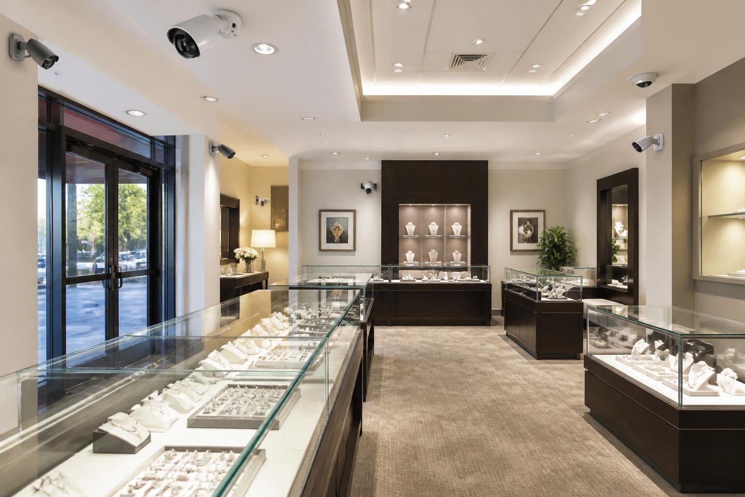 Where to Install CCTV Cameras in a Jewelry Store - Illinois Security Layout Guide