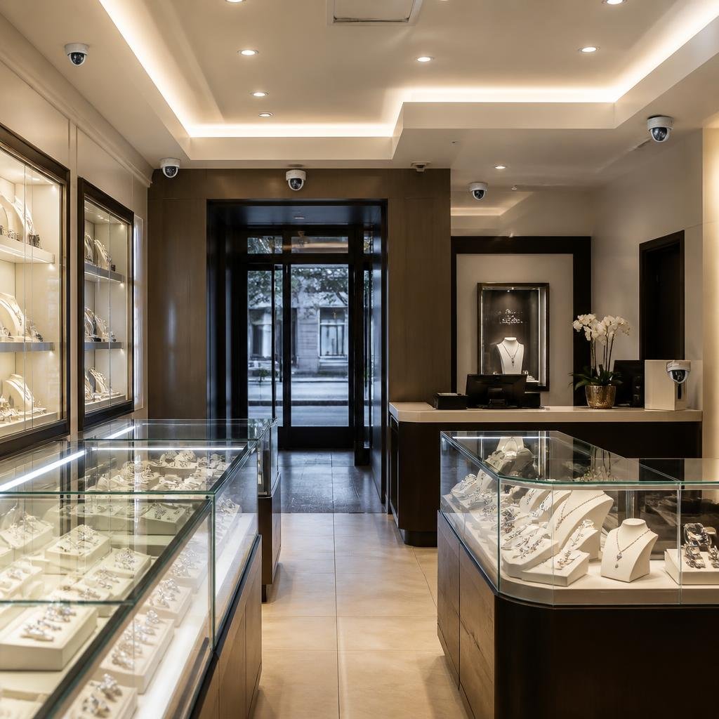 Where to Install CCTV Cameras in a Jewelry Store