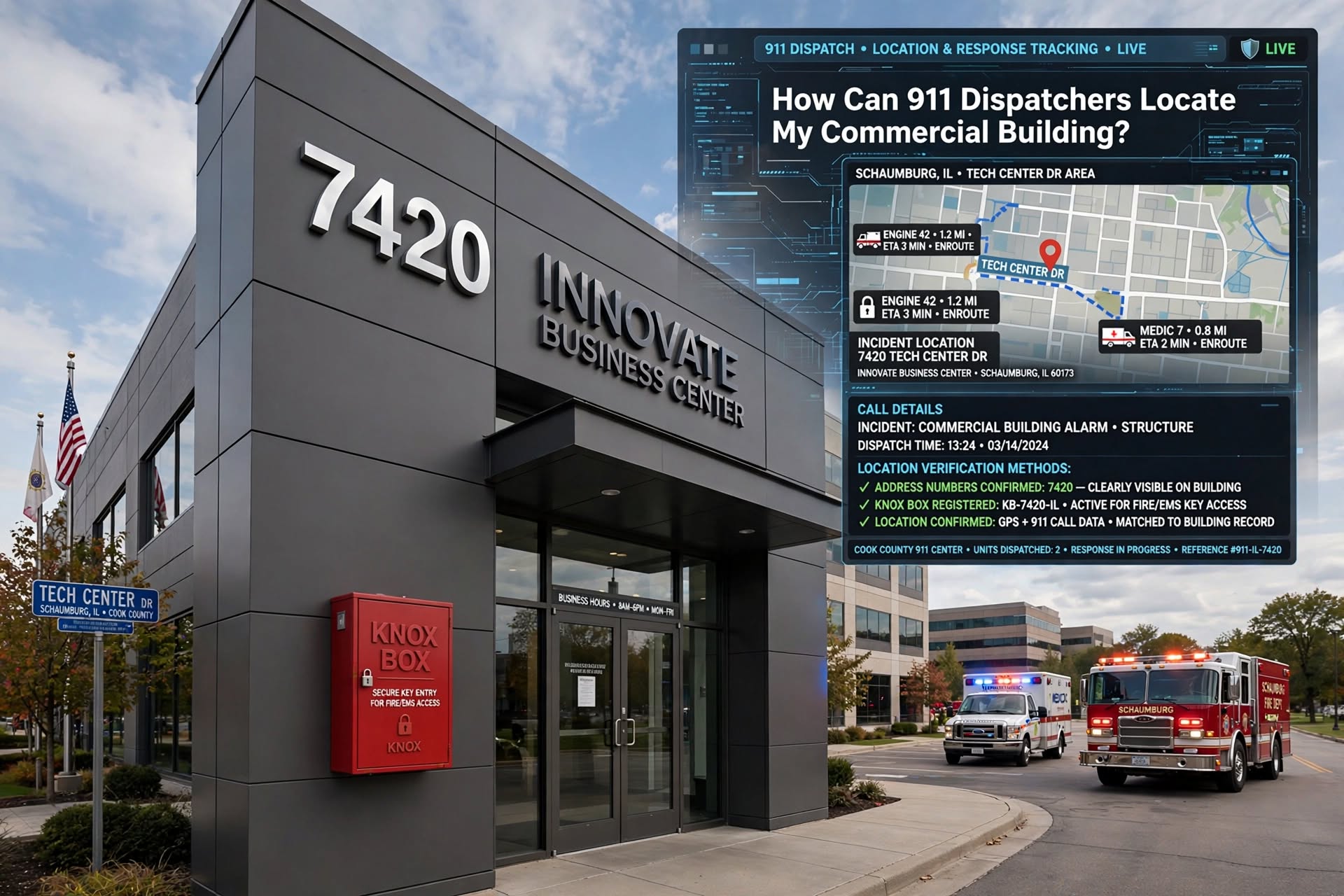 How Can 911 Dispatchers Locate My Commercial Buildings