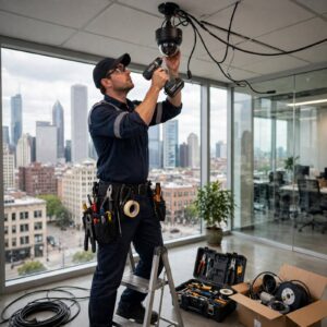 Who Installs Commercial Security Cameras in Chicago, IL