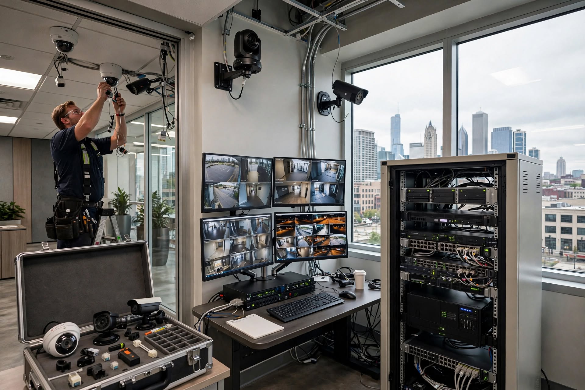 Commercial Security Camera System Cost's in Illinois