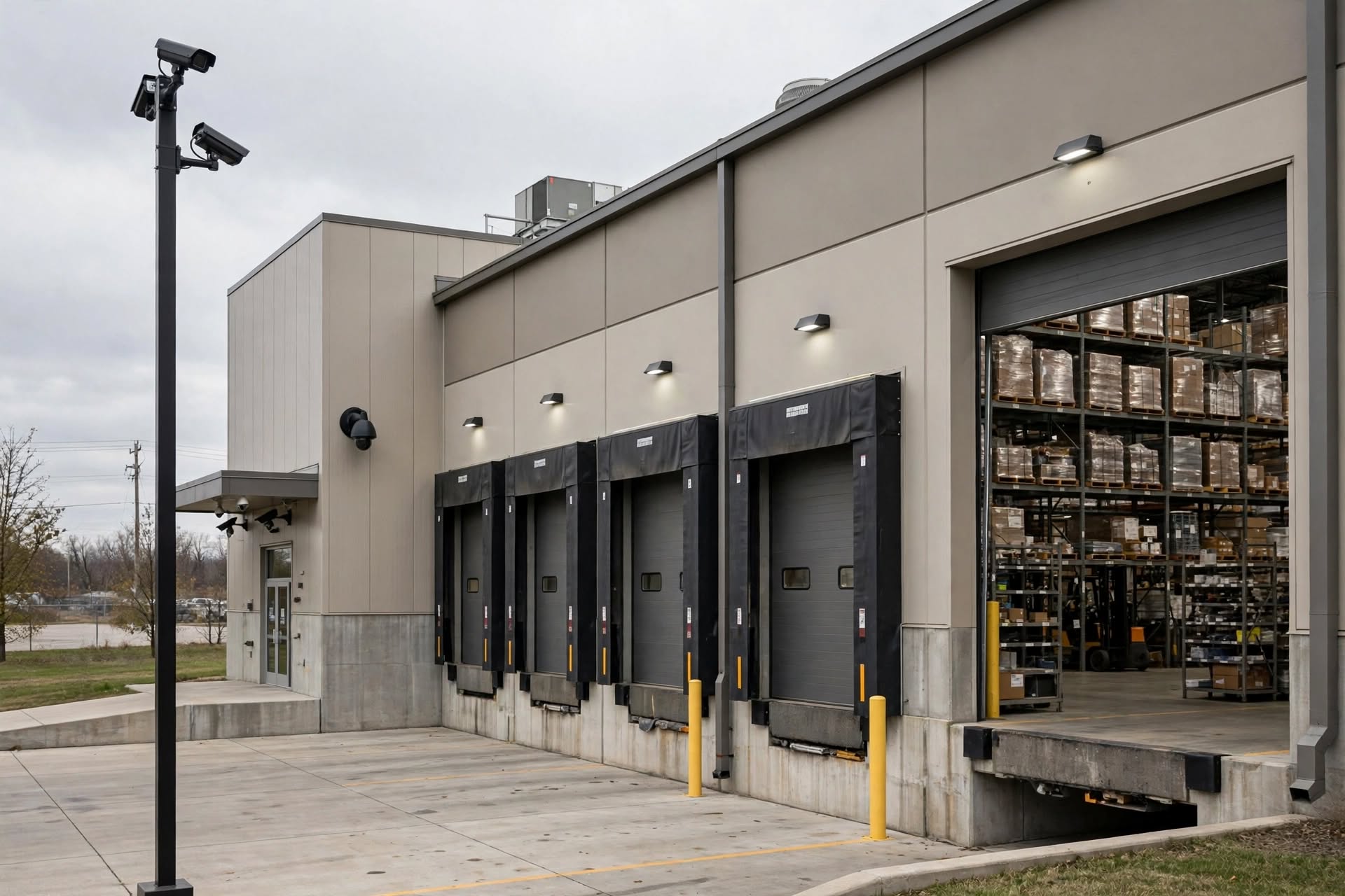 Commercial Security Camera for Manufacturing Facilities in Illinois